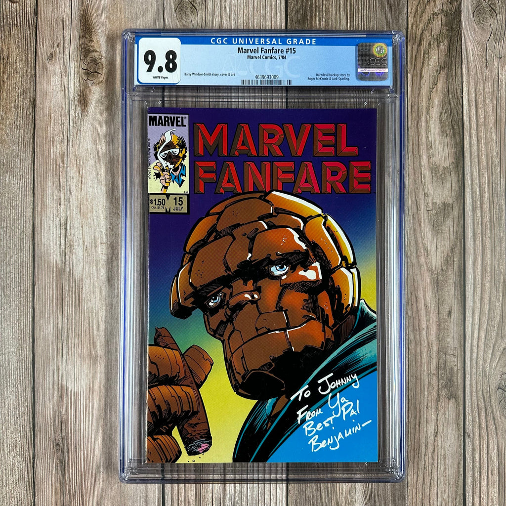 Bry's Comics *B0X3 Marvel Fanfare #15 CGC 9.8 WP Cover Art by Barry Windsor-Smith