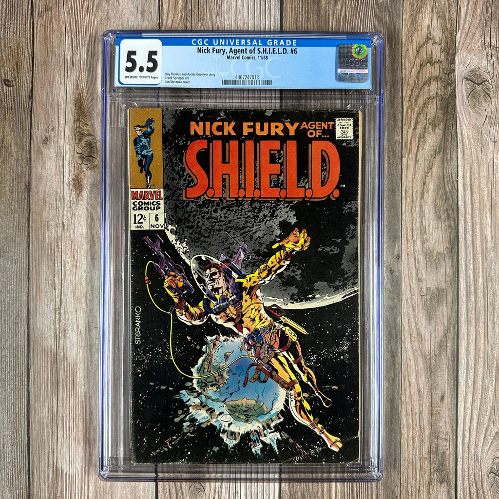 Bry's Comics *B0X3 Nick Fury, Agent of S.H.I.E.L.D. #6 CGC 5.5 ICONIC cover art by Jim Steranko