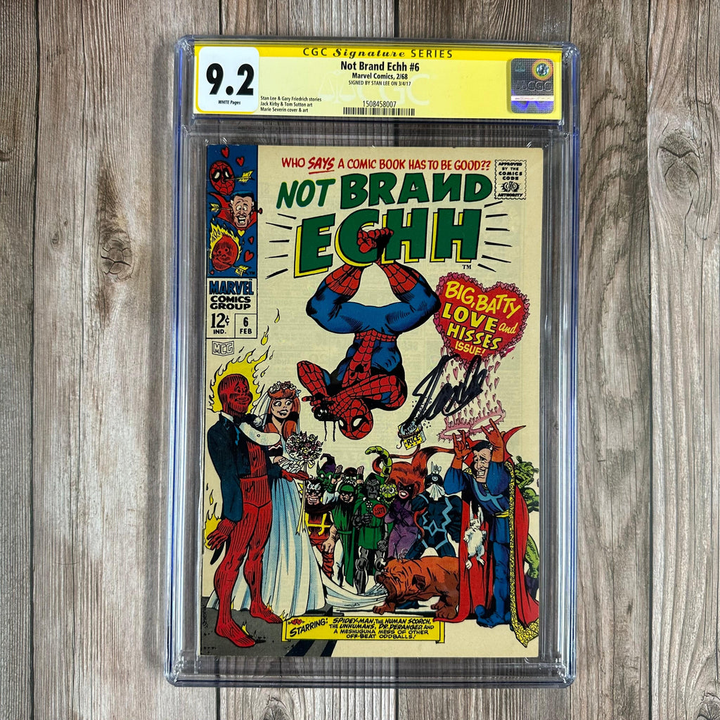 Bry's Comics *B0X3 Not Brand Echh #6 CGC 9.2 WP SS Signed by Stan Lee, Classic Cover art by Marie Severin (cert:8007)