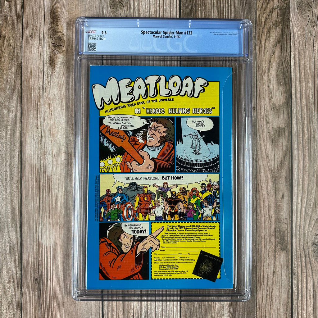 Bry's Comics *B0X3 Peter Parker: The Spectacular Spider-Man #132 CGC 9.6 WP Kraven's Last Hunt part 6