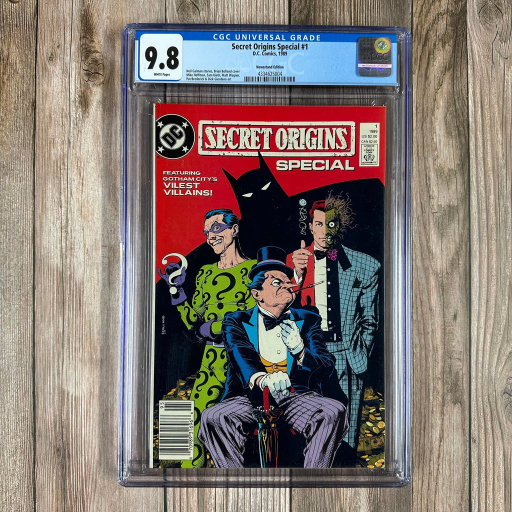 Bry's Comics *B0X3 Secret Origins Special #1 CGC 9.8 WP Cover Art by Brian Bolland, NEWSSTAND EDITION (Cert: 5004)