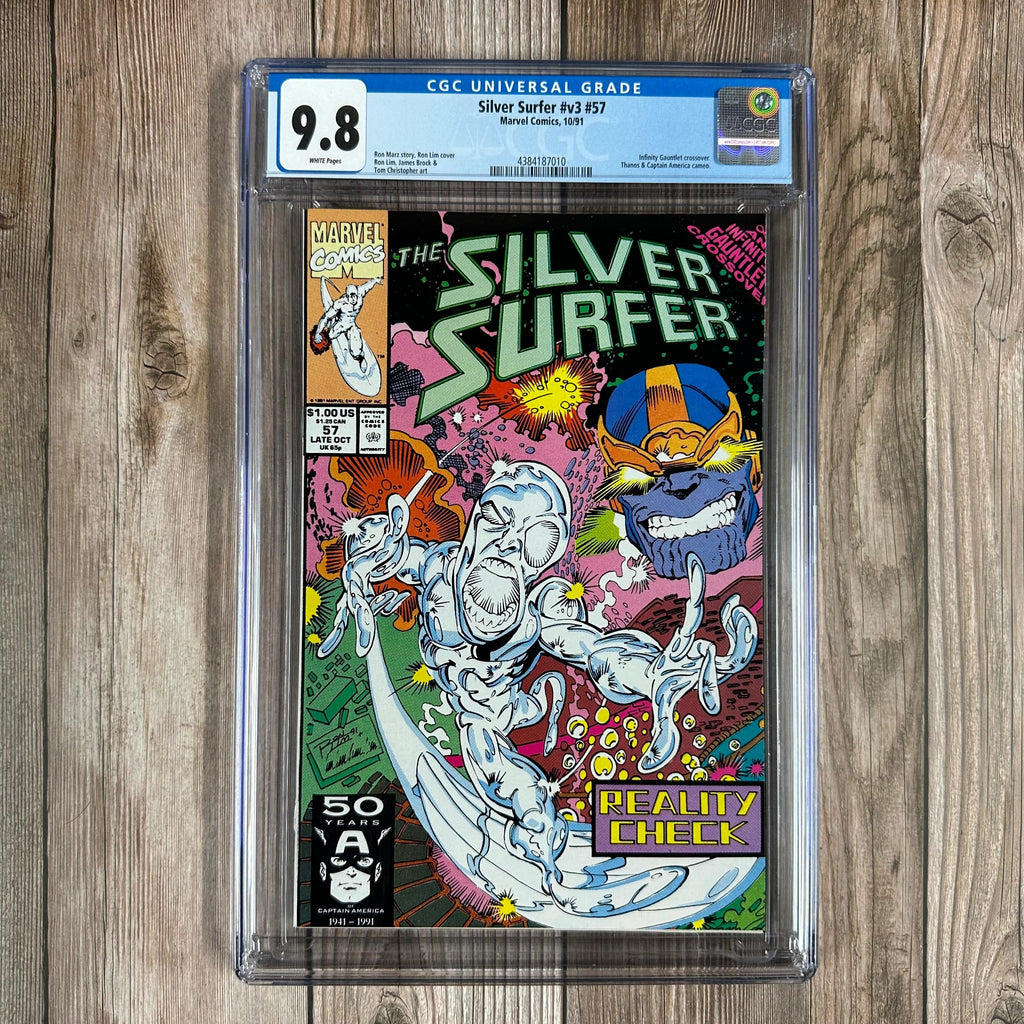 Bry's Comics *B0X3 Silver Surfer #57 CGC 9.8 WP COOL cover by Ron Lim
