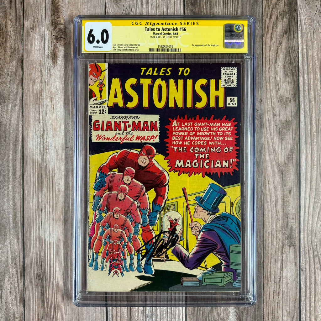 Bry's Comics *B0X3 Tales to Astonish #56 CGC 6.0 WP SS Signed by Stan Lee 1st appearance of the Magician (cert:6015)