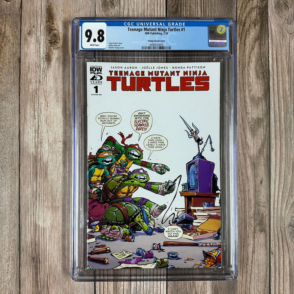 Bry's Comics *B0X3 Teenage Mutant Ninja Turtles #1 CGC 9.8 WP Variant Cover Art by Skottie Young