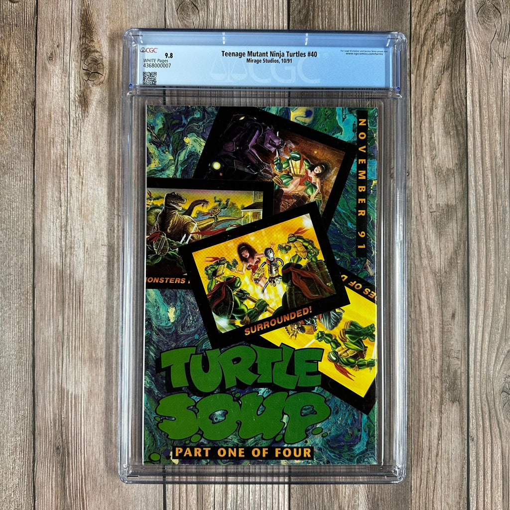 Bry's Comics *B0X3 Teenage Mutant Ninja Turtles #40 CGC 9.8 WP Cover Art by Tom McWeeney, 6 page "Rockin' Rollin' Miner Ants"&nbsp;preview by Ben Crayford &amp; Mike Libby
