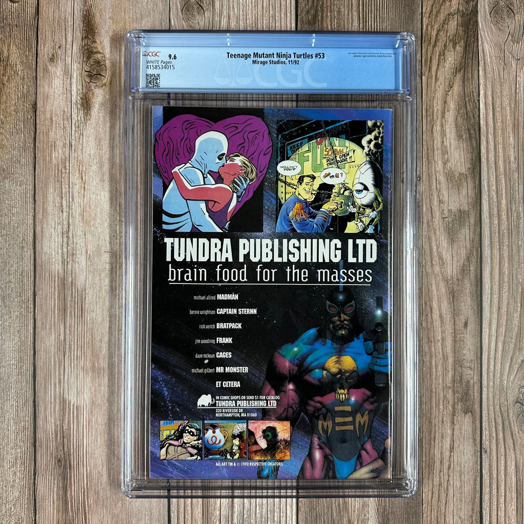 Bry's Comics *B0X3 Teenage Mutant Ninja Turtles #53 CGC 9.6 WP 1st full appearance of Karai, City at War part 4
