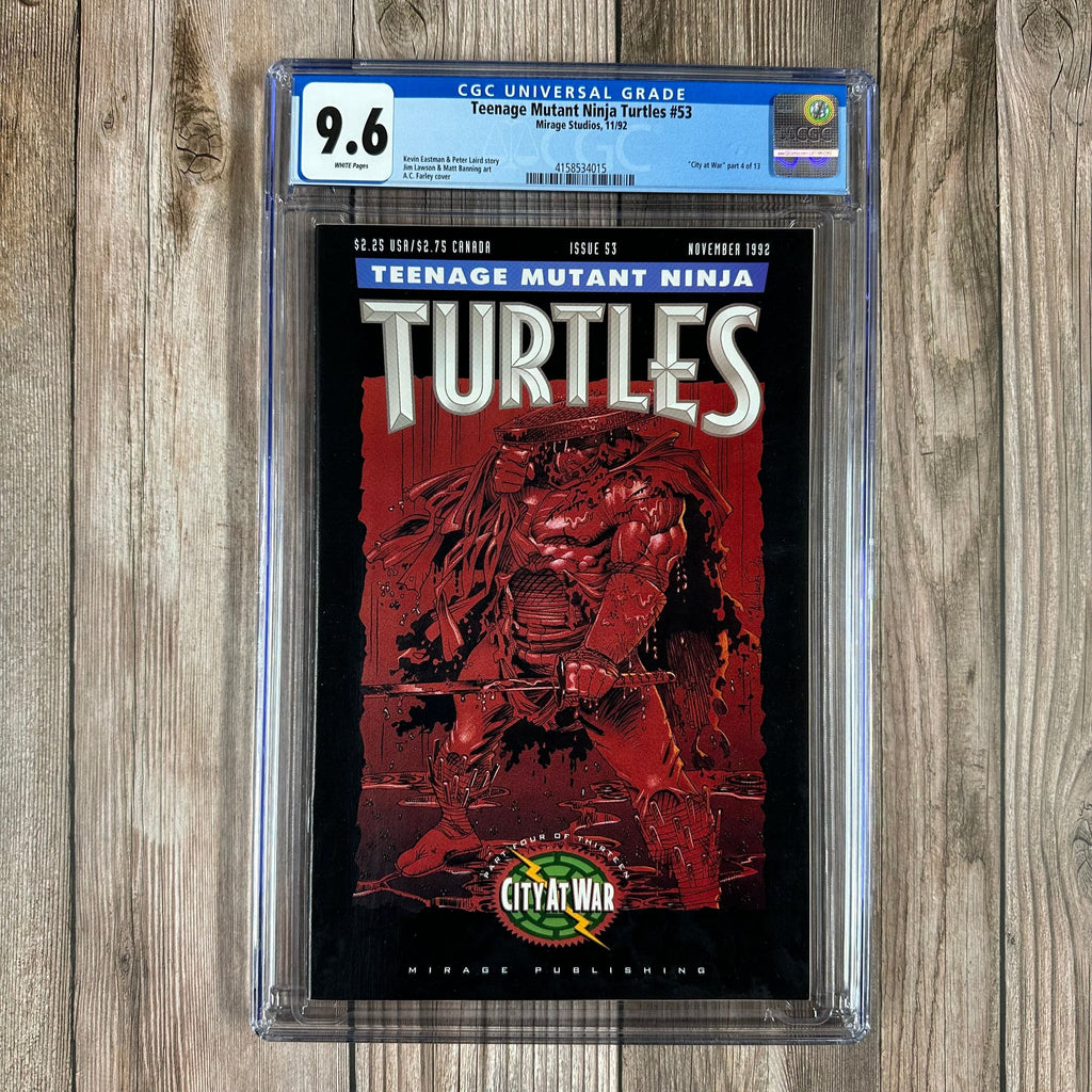 Bry's Comics *B0X3 Teenage Mutant Ninja Turtles #53 CGC 9.6 WP 1st full appearance of Karai, City at War part 4