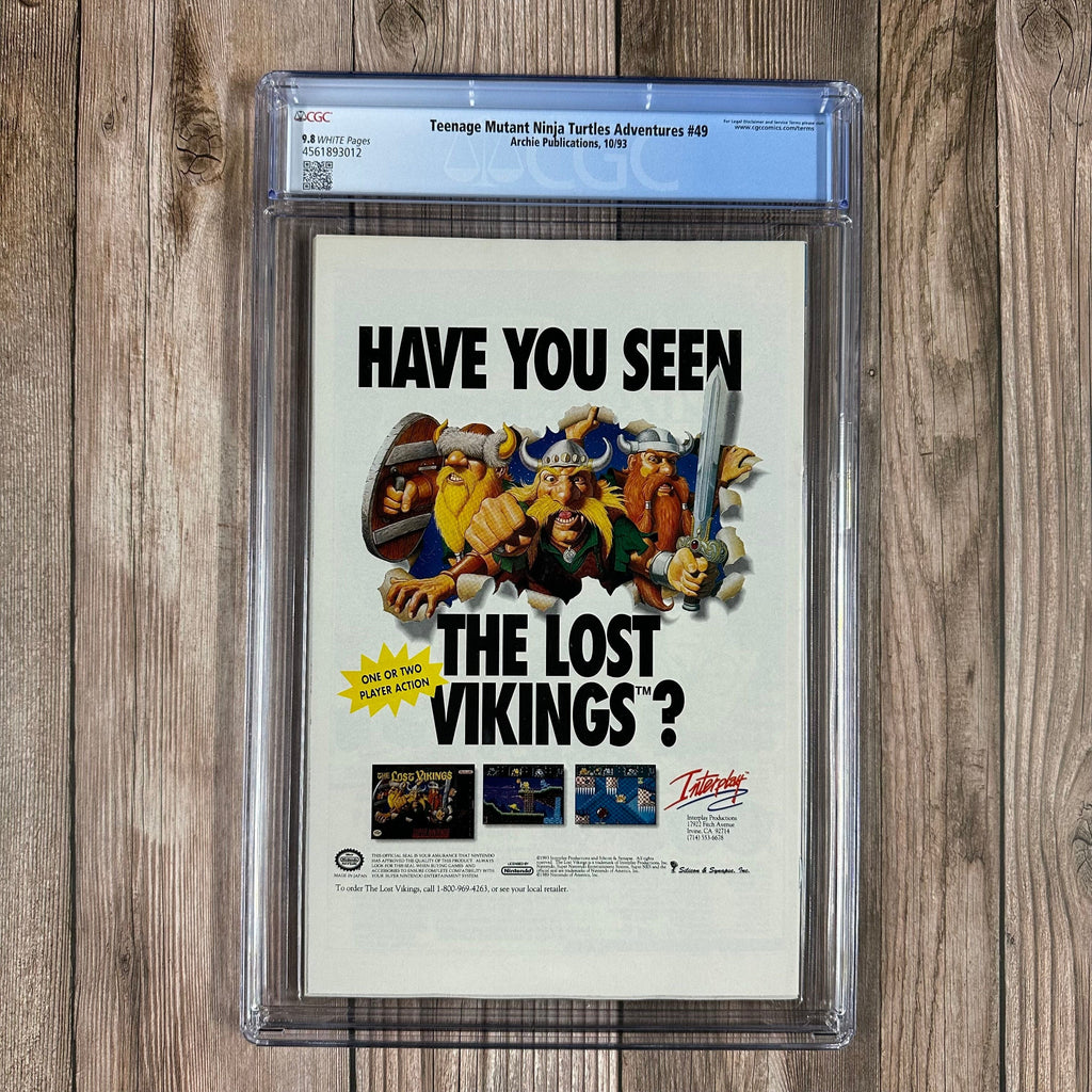 Bry's Comics *B0X3 Teenage Mutant Ninja Turtles Adventures #49 CGC 9.8 WP Cover Art by Chris Allan