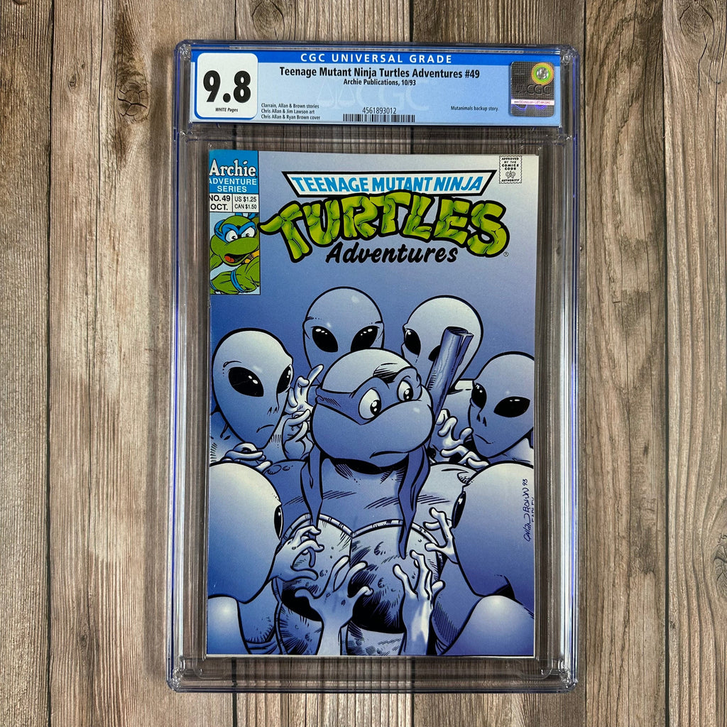 Bry's Comics *B0X3 Teenage Mutant Ninja Turtles Adventures #49 CGC 9.8 WP Cover Art by Chris Allan