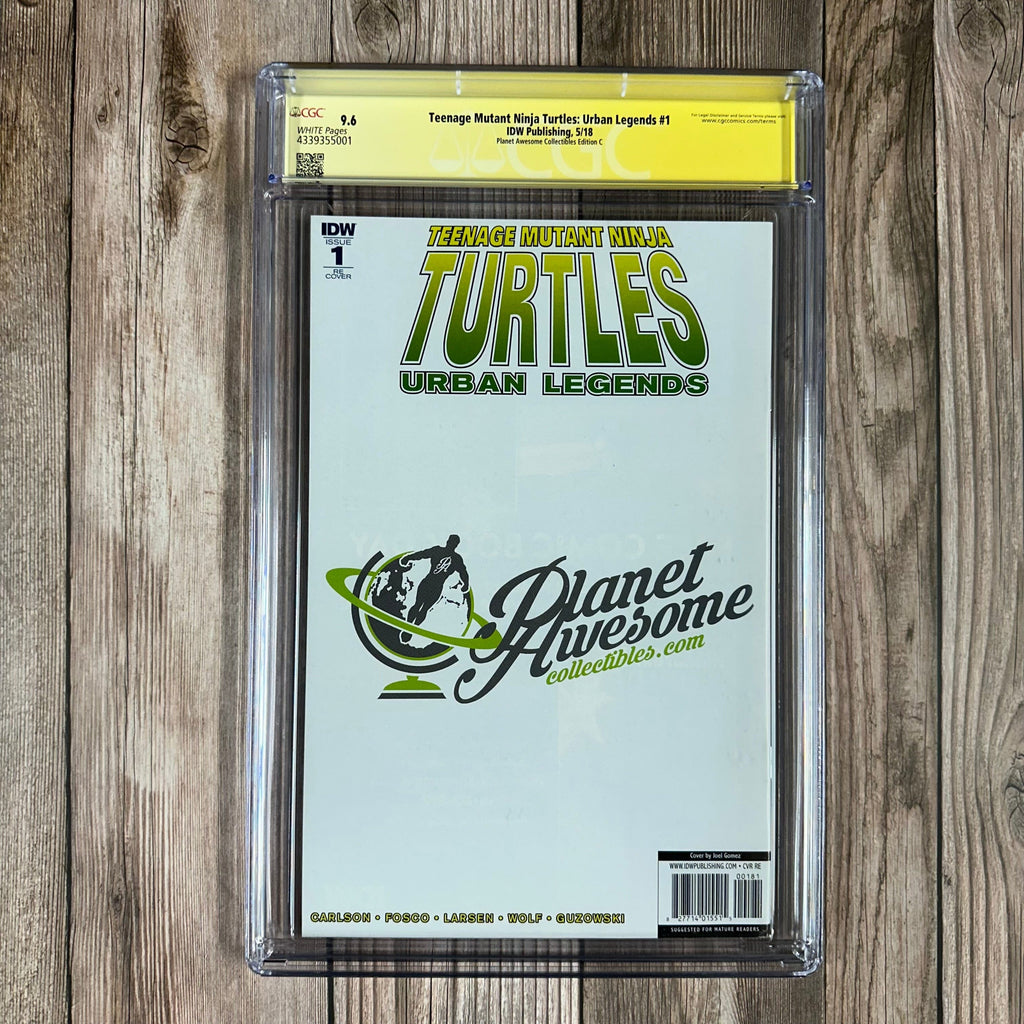 Bry's Comics *B0X3 Teenage Mutant Ninja Turtles: Urban Legends #1 CGC 9.6 WP SS Signed by Kevin Eastman, Planet Awesome Collectibles Edition C "Virgin" cover, Art by Joel Gomez