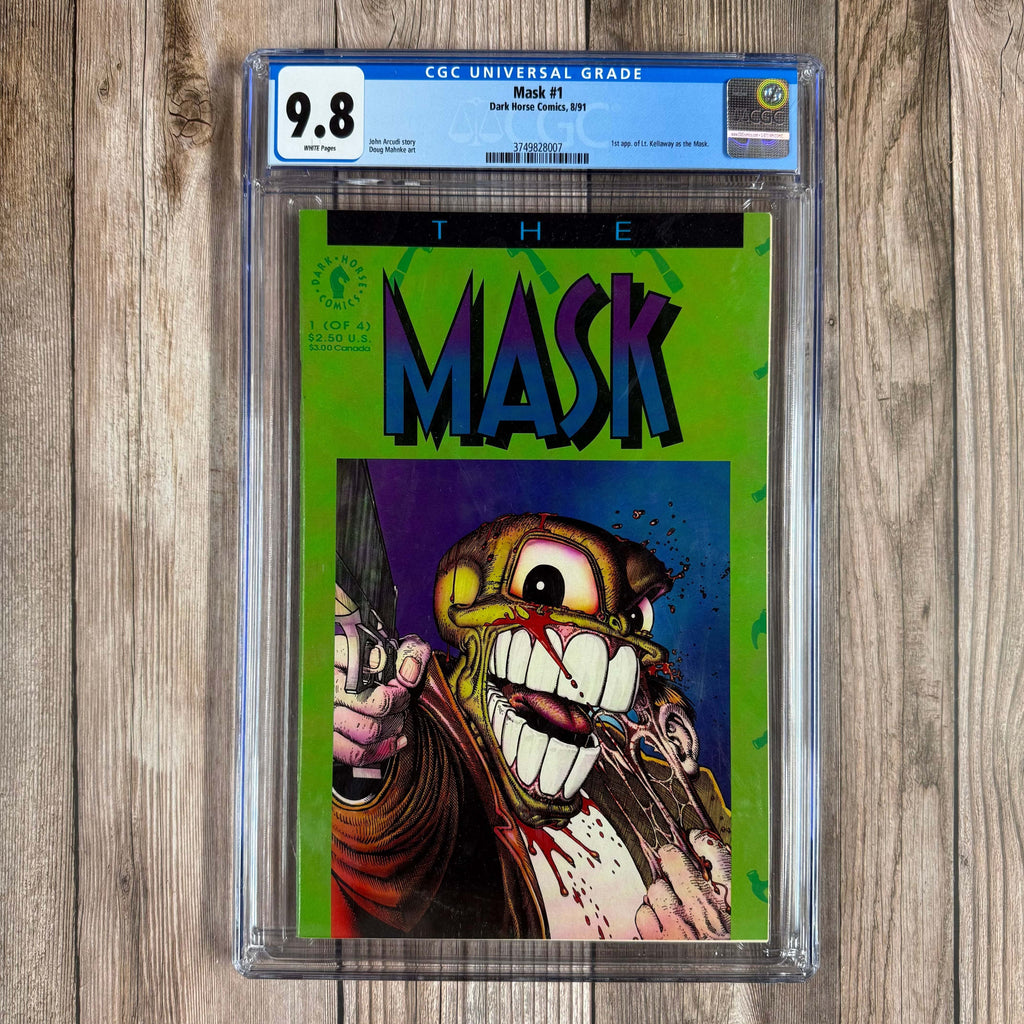 Bry's Comics *B0X3 The Mask #1 CGC 9.8 WP 1st appearance of Lt. Kellaway as the Mask., First limited series featuring The Mask