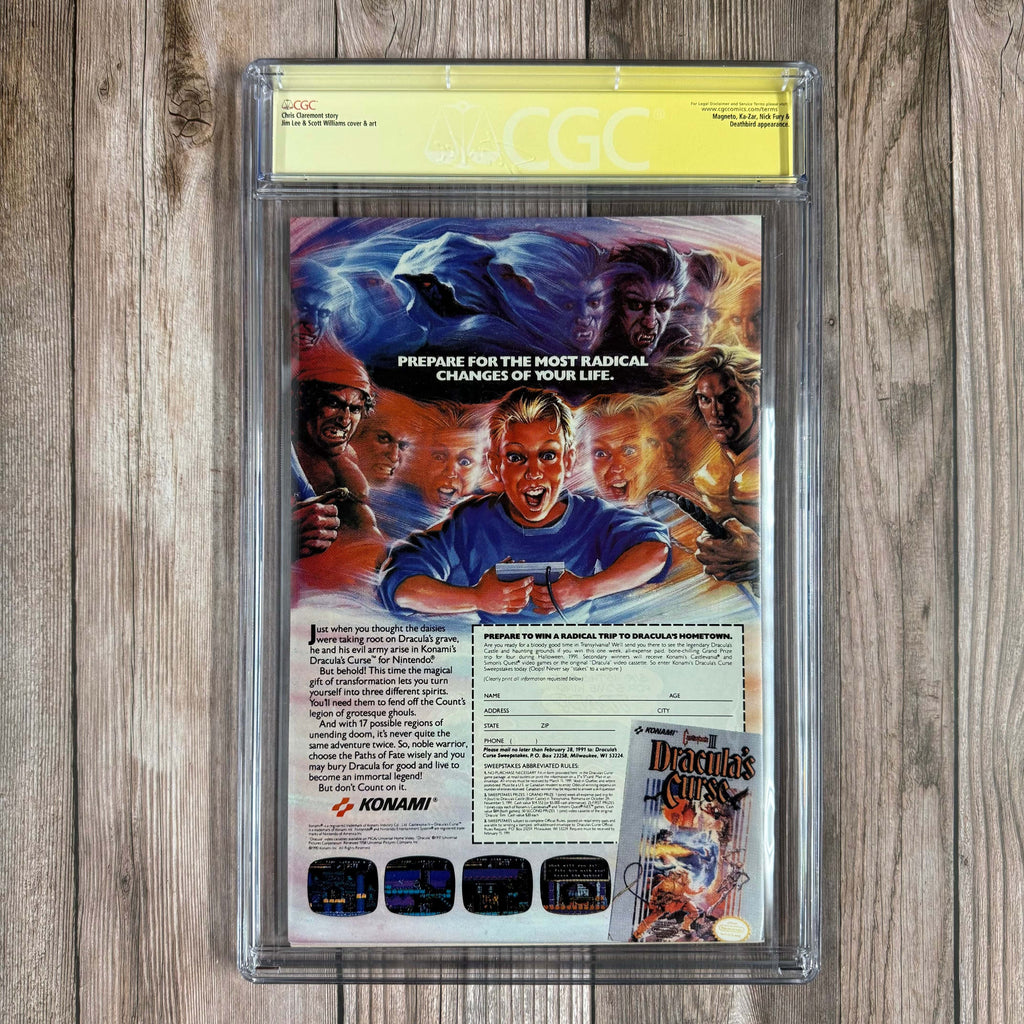 Bry's Comics *B0X3 Uncanny X-Men #274 CGC 9.8 WP Custom Label, SS Signed by Jim Lee & Stan Lee, 1st cover appearance of Rogue in her Savage Land design (cert:8003)