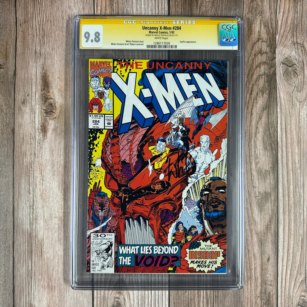 Bry's Comics *B0X3 Uncanny X-Men #284 CGC 9.8 WP SS Signed by Whilce Portacio, 2nd Appearance of Bishop (cert:7030)