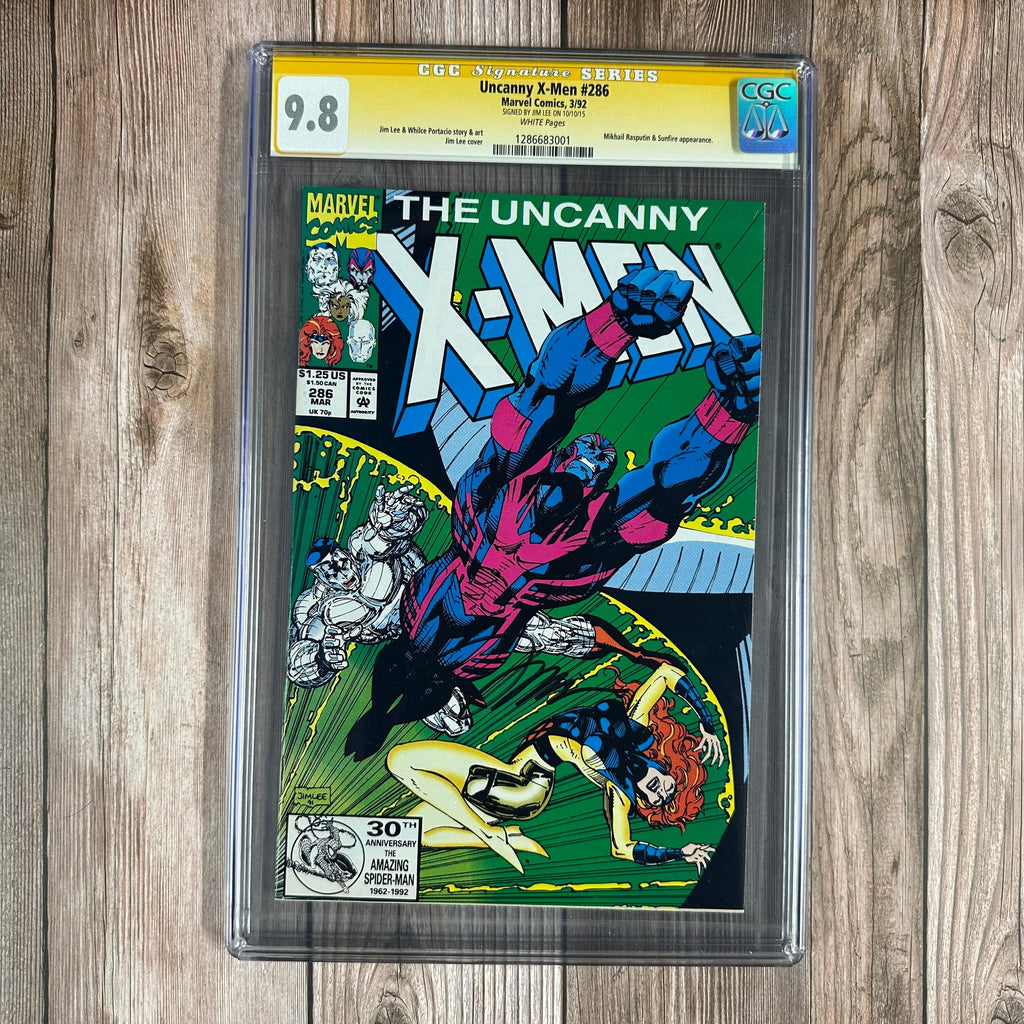 Bry's Comics *B0X3 Uncanny X-Men #286 CGC 9.8 WP SS Signed by Jim Lee (cert:3001)