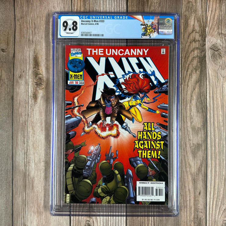 Bry's Comics *B0X3 Uncanny X-Men #333 CGC 9.8 WP Custom Label, 1st full appearance of Bastion