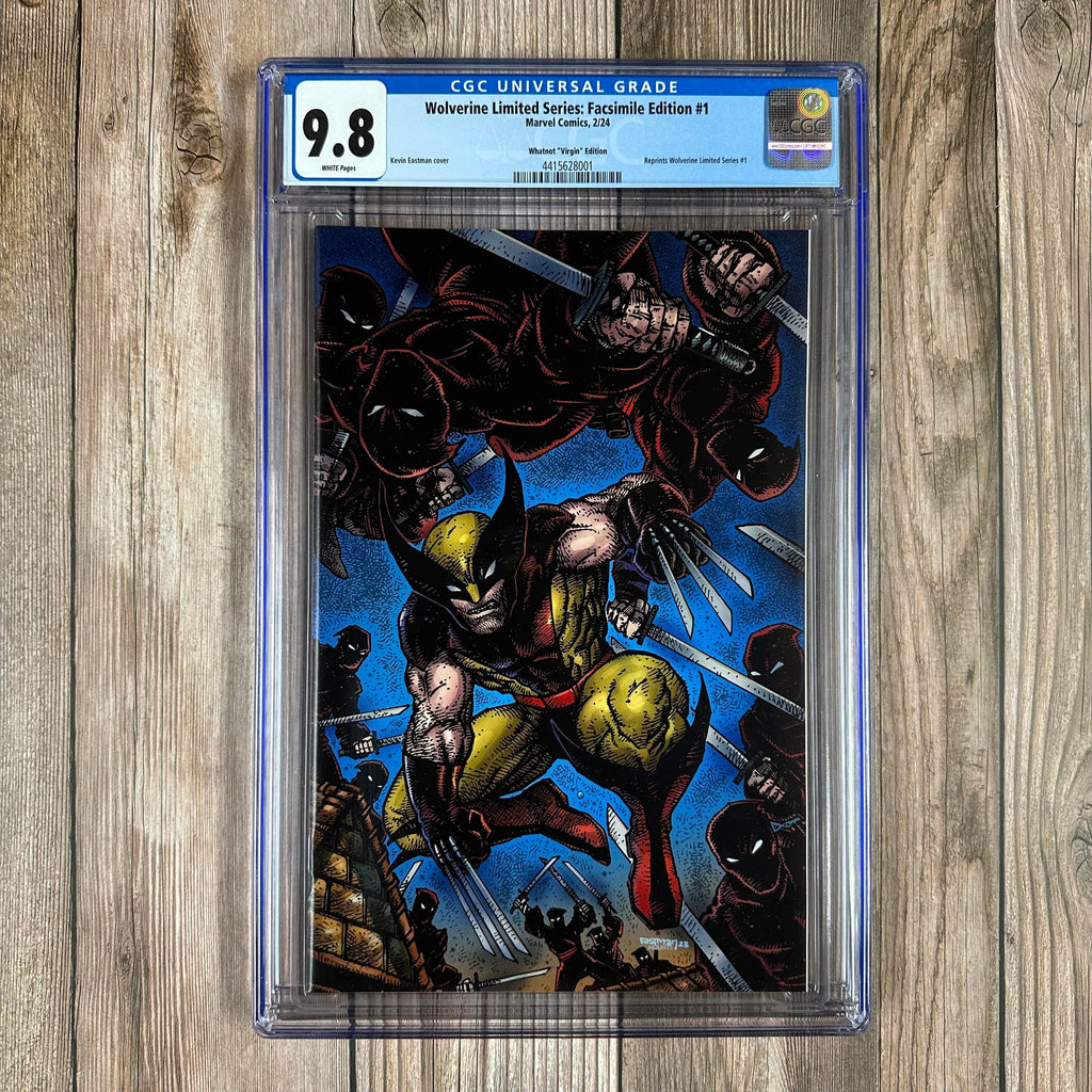 Bry's Comics *B0X3 Wolverine Limited Series: Facsimile Edition #1 CGC 9.8 WP Whatnot "Virgin" Edition Cover Art by Kevin Eastman