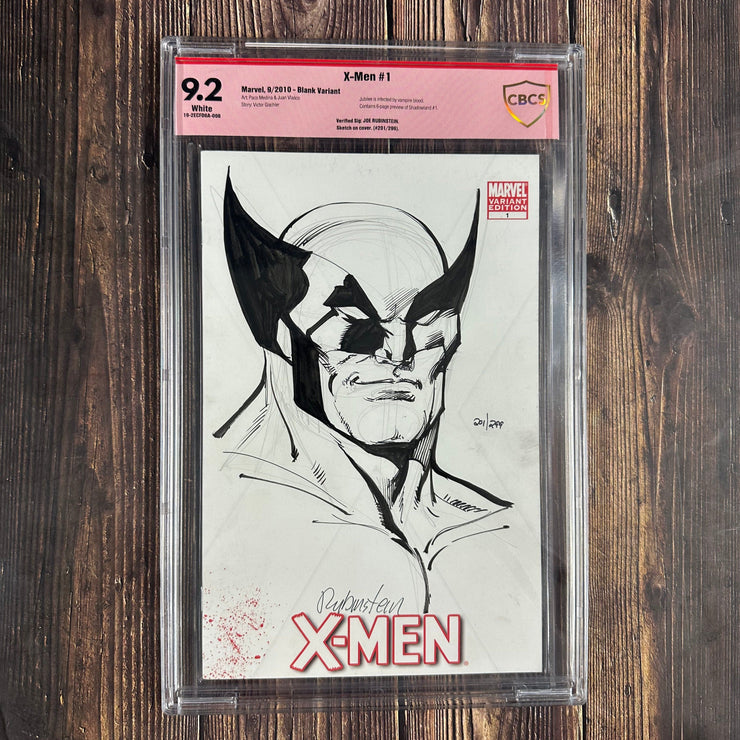 Bry's Comics *B0X3 X-Men #1 CBCS 9.2 WP Blank Variant, Verified Sig: Joe Rubinstein with Sketch on Cover  "Curse of the Mutants" Part One