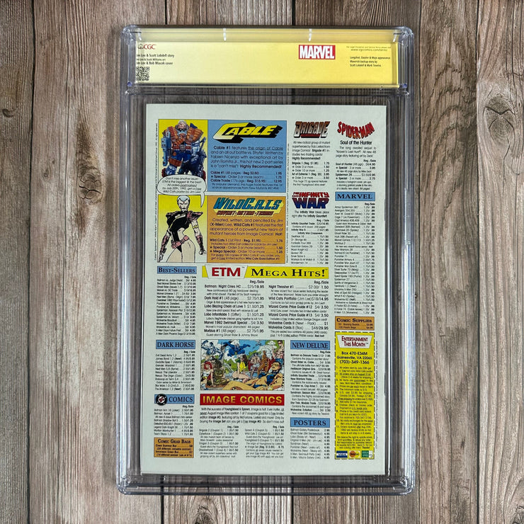 Bry's Comics *B0X3 X-Men #11 CGC 9.4 WP Custom Label, SS Signed by Jim Lee,  Iconic Jim Lee Cover