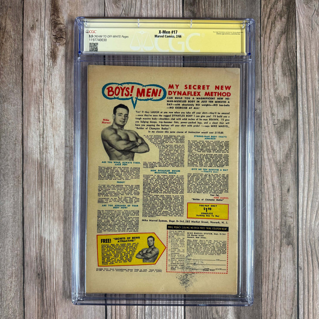 Bry's Comics *B0X3 X-Men #17 CGC 3.5 SS Signed by Stan Lee  (cert:0030)