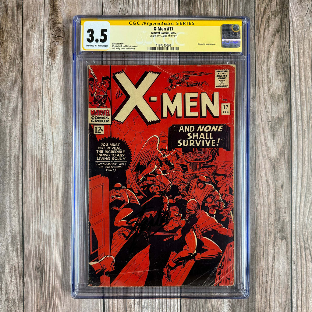 Bry's Comics *B0X3 X-Men #17 CGC 3.5 SS Signed by Stan Lee  (cert:0030)