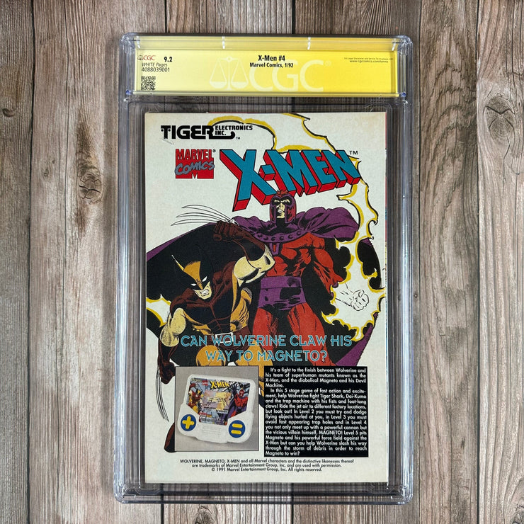 Bry's Comics *B0X3 X-Men #4 CGC 9.2 WP SS Signed by Jim Lee 1st Full Omega Red