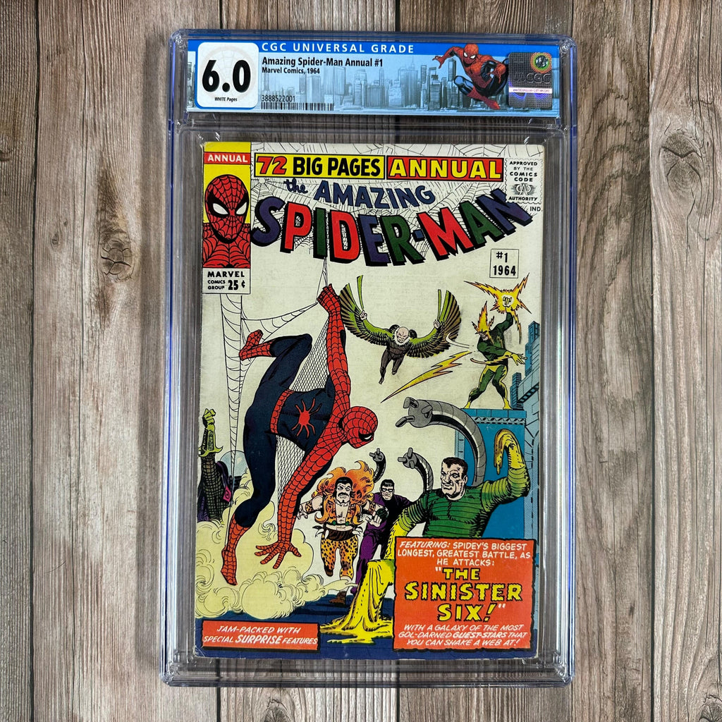 Bry's Comics *B0X4 Amazing Spider-Man Annual #1 CGC 6.0 WP Custom Label, 1st Team Appearance of the Sinister Six