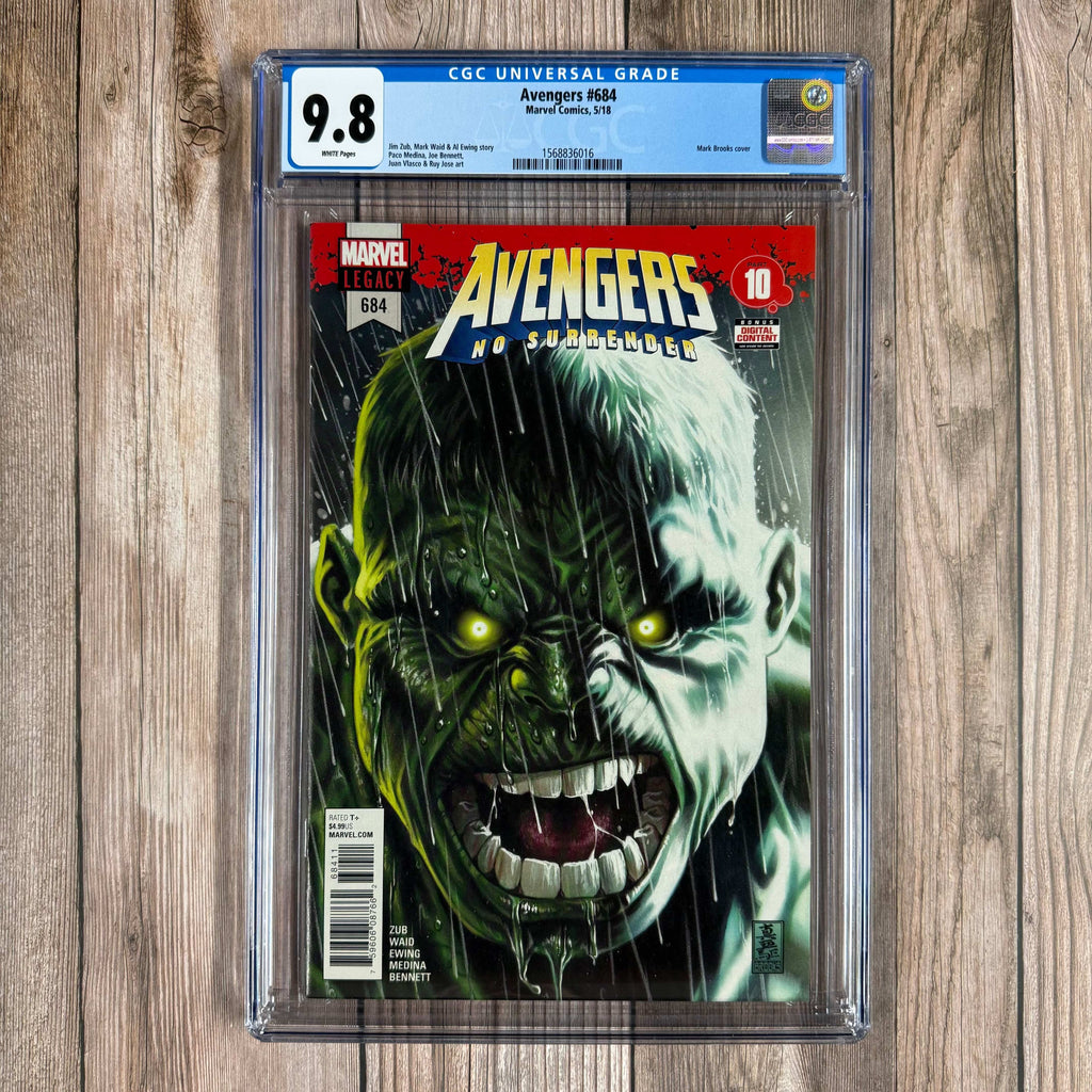 Bry's Comics *B0X4 Avengers #684 CGC 9.8 WP Origin of Voyager, revelation that the Hulk is immortal (early Immortal Hulk key)