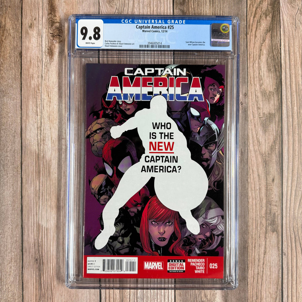 Bry's Comics *B0X4 Captain America #25 CGC 9.8 WP 1st appearance of Sam Wilson as Captain America