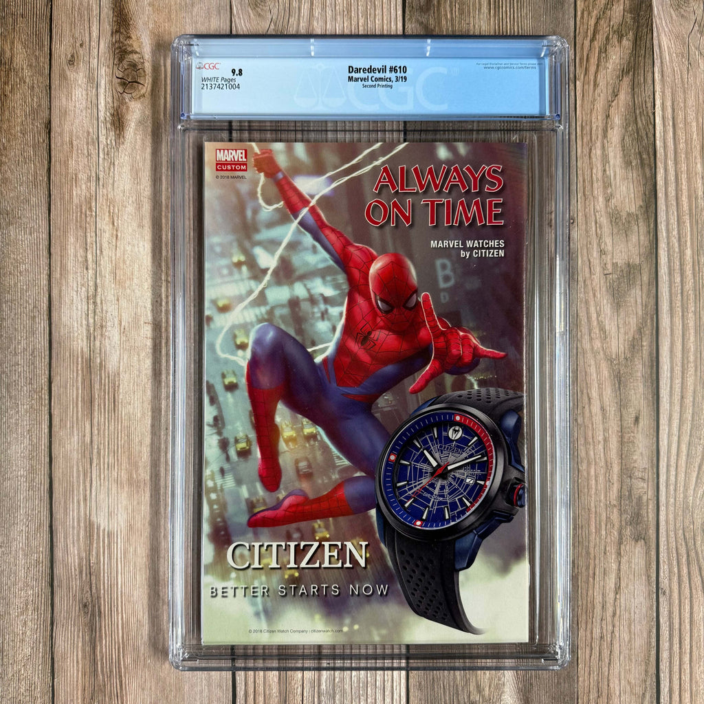 Bry's Comics *B0X4 Daredevil #610 CGC 9.8 WP 2nd Print 1st cover appearance of Vigil, LIMITED TO 650 COPIES