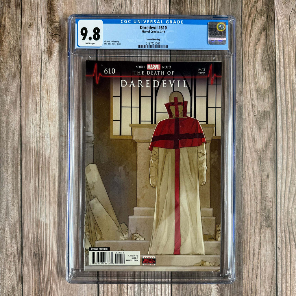 Bry's Comics *B0X4 Daredevil #610 CGC 9.8 WP 2nd Print 1st cover appearance of Vigil, LIMITED TO 650 COPIES