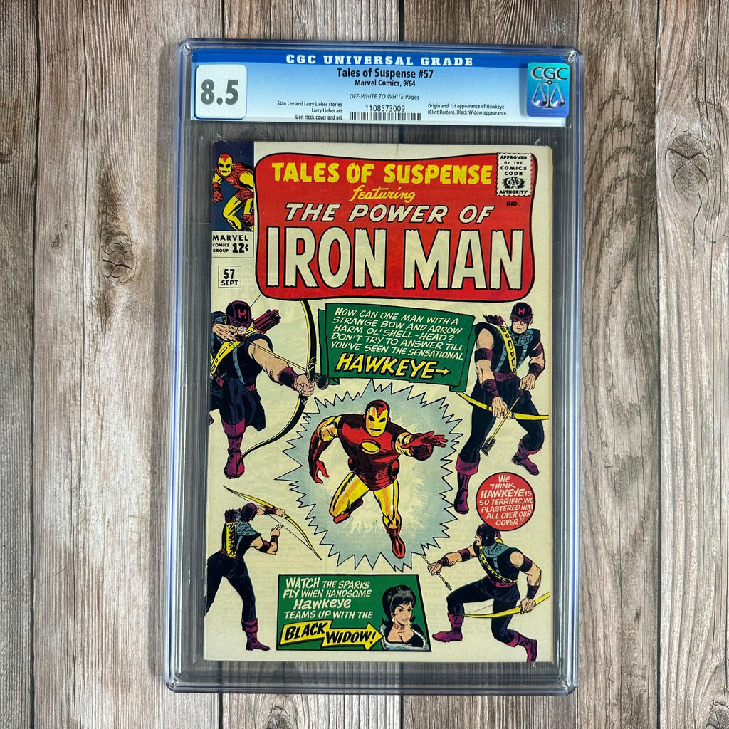 Bry's Comics *B0X4 Tales of Suspense #57 CGC 8.5 1st Appearance and Origin of Hawkeye, 3rd Appearance of Black Widow