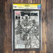 Bry's Comics *B0X4 Wolverine #1 CGC 9.8 WP Sketch Variant Cover, SS Signed and Sketch by Greg Horn, World Wizard Sacramento 2014 Exclusive
