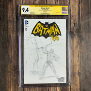 Bry's Comics *B0X5 Batman '66 #23 CGC 9.4 WP Partial Blank Sketch Edition, SS Signed and Sketch by Ramona Fradon