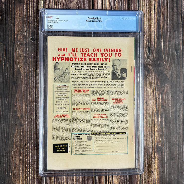 Bry's Comics *B0X5 Daredevil #5 CGC 7.0 1st appearance of the Matador; Redesign of Daredevil's chest emblem