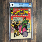 Bry's Comics *B0X5 Daredevil #5 CGC 7.0 1st appearance of the Matador; Redesign of Daredevil's chest emblem
