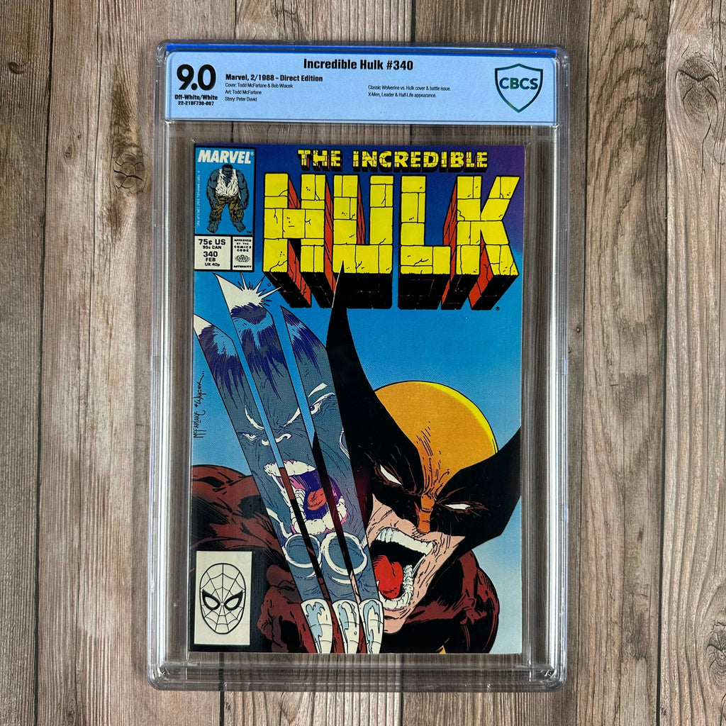 Bry's Comics *B0X5 Incredible Hulk #340 CBCS 9.0 Iconic cover art by Todd McFarlane