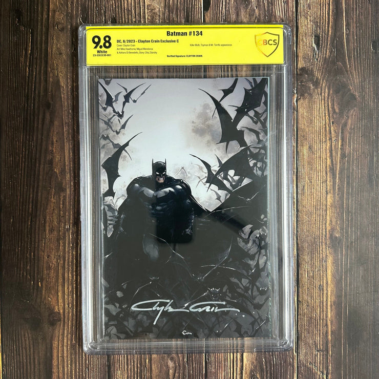 Bry's Comics Batman #134 CBCS 9.8 WP, Verified Signature Clayton Crain