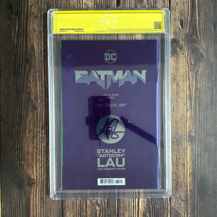 Bry's Comics Batman #135 CBCS 9.8 WP, Verified Signature Stanley "Artgerm" Lau