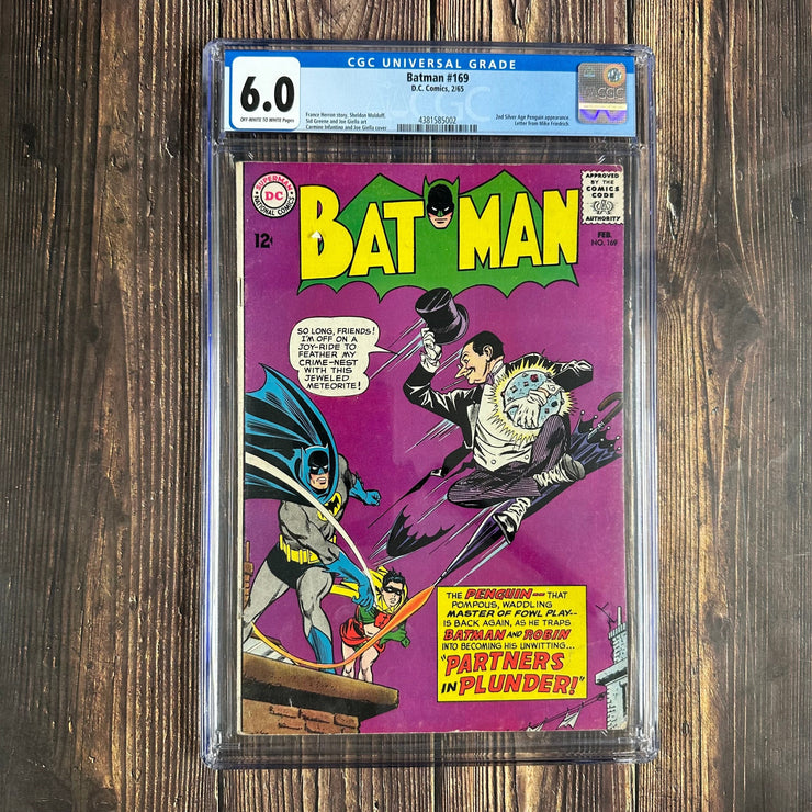 Bry's Comics Batman #169 CGC 6.0 2nd appearance of the Penguin in the Silver Age