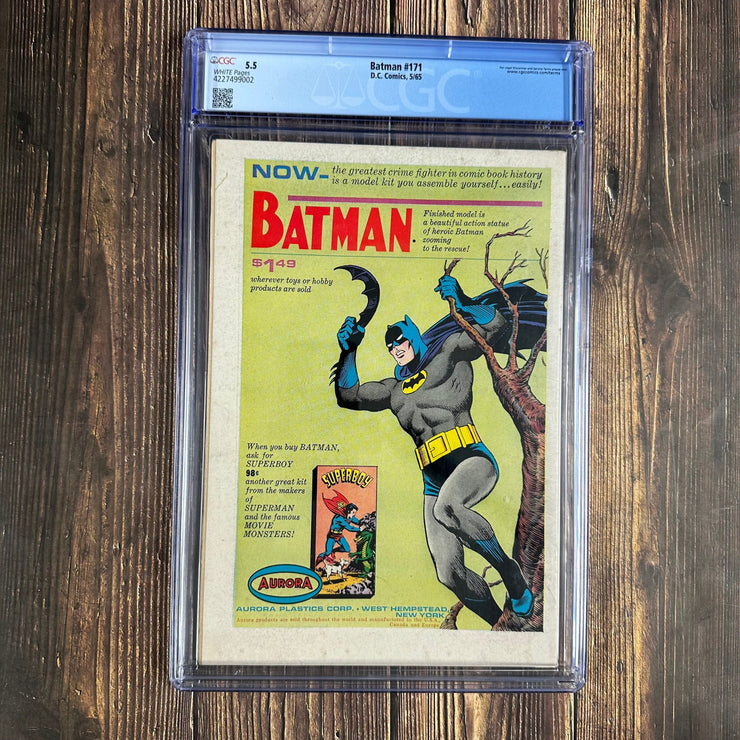 Bry's Comics Batman #171 CGC 5.5 WP 1st appearance of the Riddler in the Silver Age