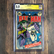 Bry's Comics Batman #251 CGC 2.5 JSA Authenticated Denny O'Neil Signature Iconic cover art by Neal Adams