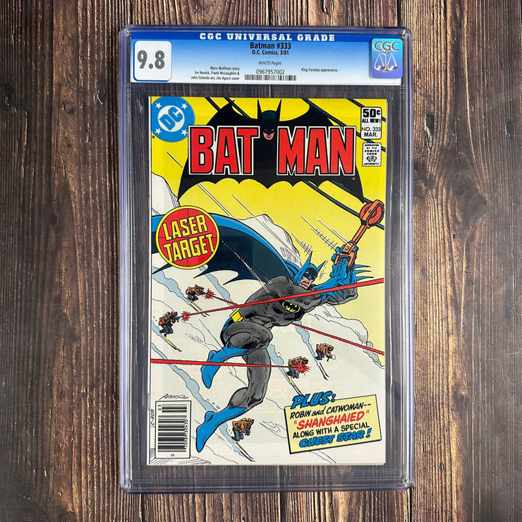 Bry's Comics * Batman #333 CGC 9.8 WP Cool Cover by Jim Aparo NEWSSTAND EDITION