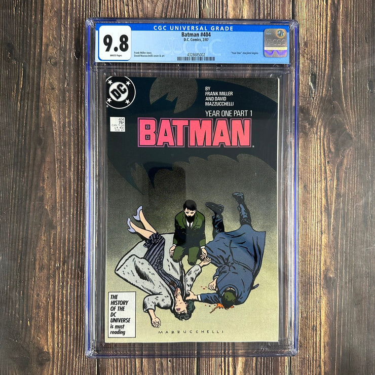 Bry's Comics Batman #404 CGC 9.8 WP "Year One" Part 1, Origin of Bruce Wayne, 1st appearance of Holly Robinson