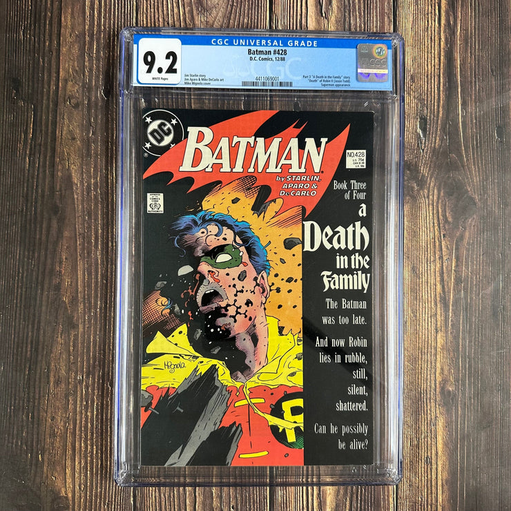 Bry's Comics Batman #428 CGC 9.2 Death of Robin, Jason Todd, killed by the Joker