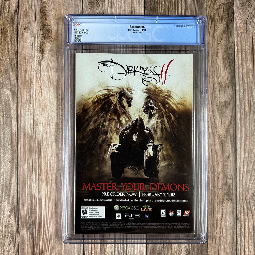 Bry's Comics Batman #6 CGC 9.8 WP 1:200 Variant Cover by Greg Capullo, 1st full team appearance of The Court of Owls