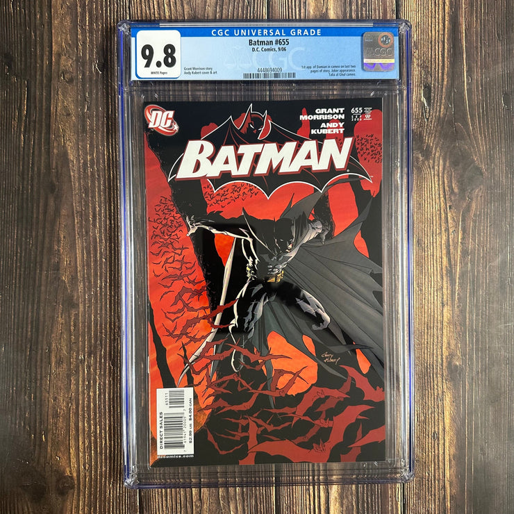 Bry's Comics Batman #655 CGC 9.8 WP Cover by Andy Kubert, 1st Cameo Appearance of Damian Wayne