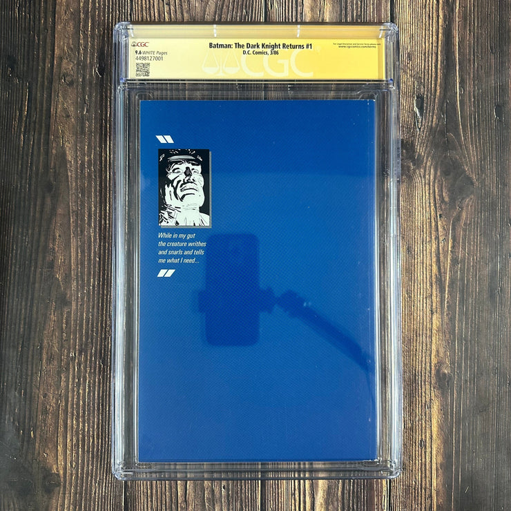 Bry's Comics Batman: The Dark Knight Returns #1 CGC 9.6 WP SS Signed by Frank Miller & Klaus Janson, ICONIC Cover by Frank Miller1st appearance of Carrie Kelley