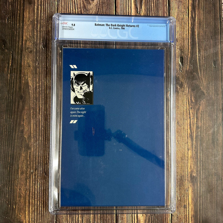 Bry's Comics Batman: The Dark Knight Returns #2 CGC 9.8 WP ICONIC Cover Art by Frank Miller, 1st full team appearance of The Mutants and the Mutant Leader *