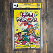 Bry's Comics *BB0X3 Super Mario Bros. #3 CGC 9.4 WP SS Signed and remarked by Charles Martinet, Kenny James and Samantha