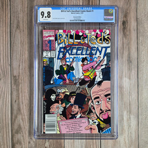 Bill & Ted's Excellent Comic Book #1 CGC 9.8 WP News Stand Edition, Dense, Gag-Rich Artwork (cert 6001)